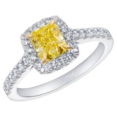 Bague royale Hirsh jaune diamant