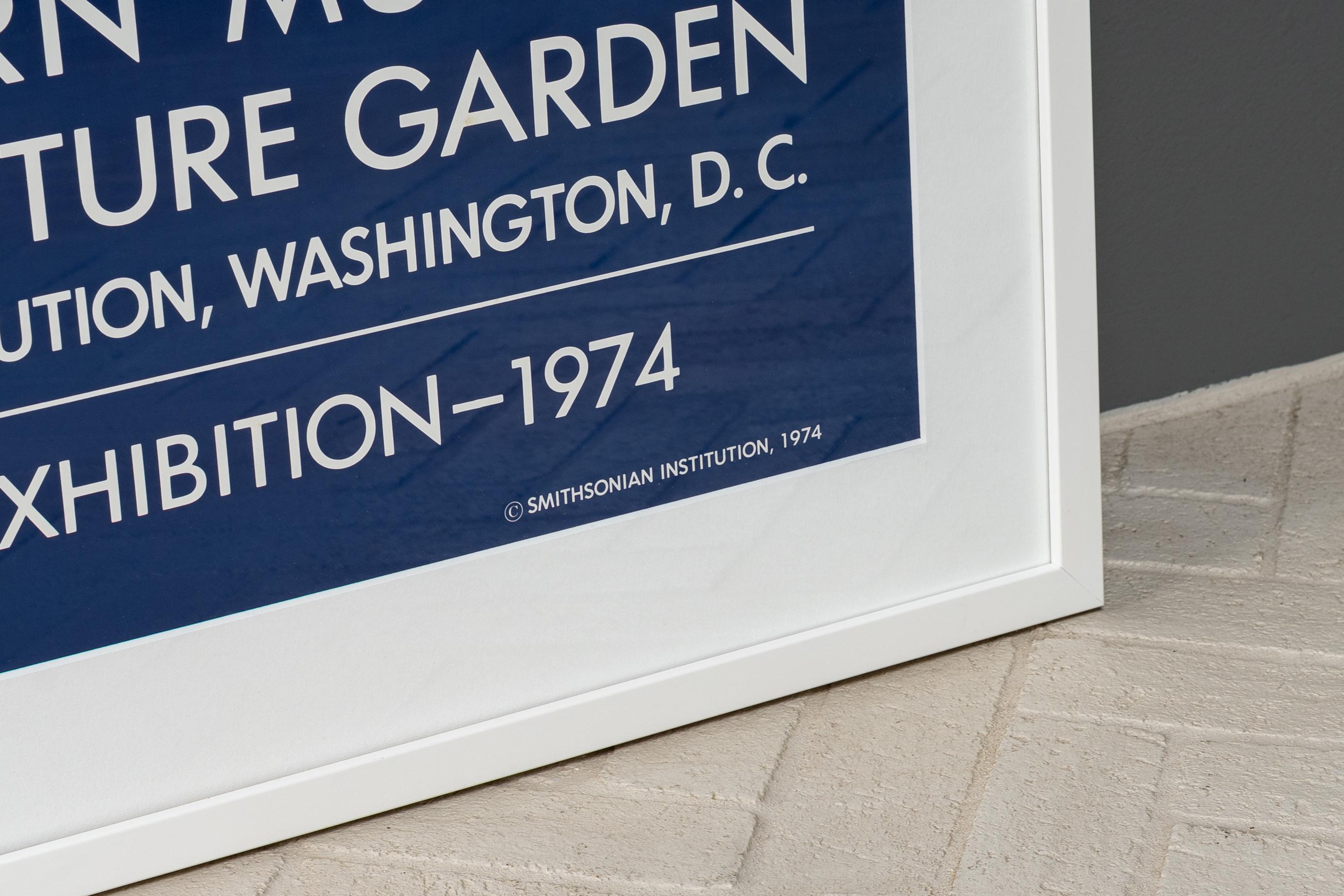 Late 20th Century Hirshhorn Museum Exhibit Poster For Sale