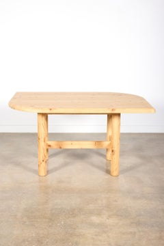 Hirtshals Savvaerk Leaf-Shaped Pine Dining Table by Rainer Daumiller