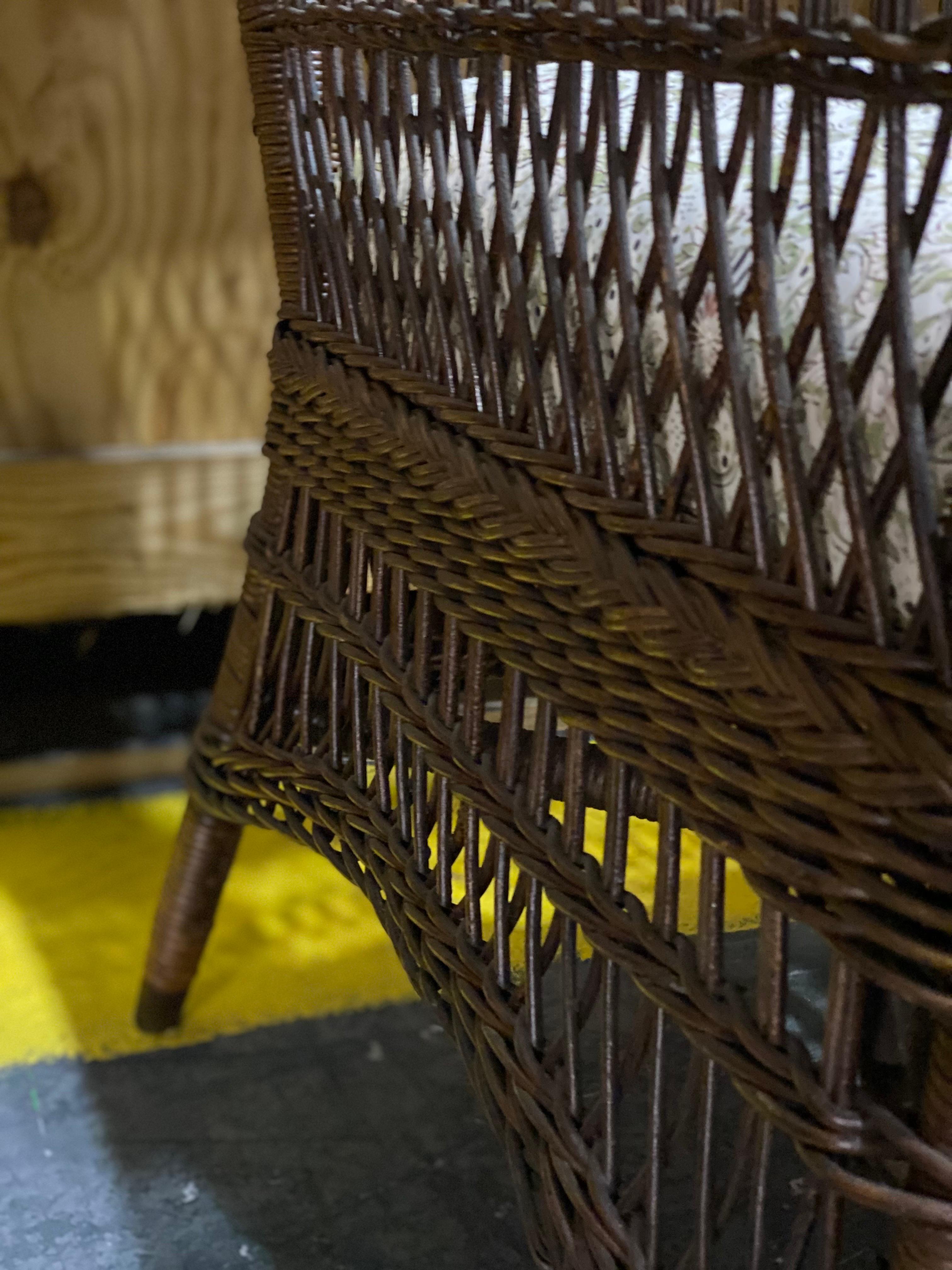 Ensemble de chaises longues en osier du début du 20e siècle, Heywood-Wakefield en vente 9