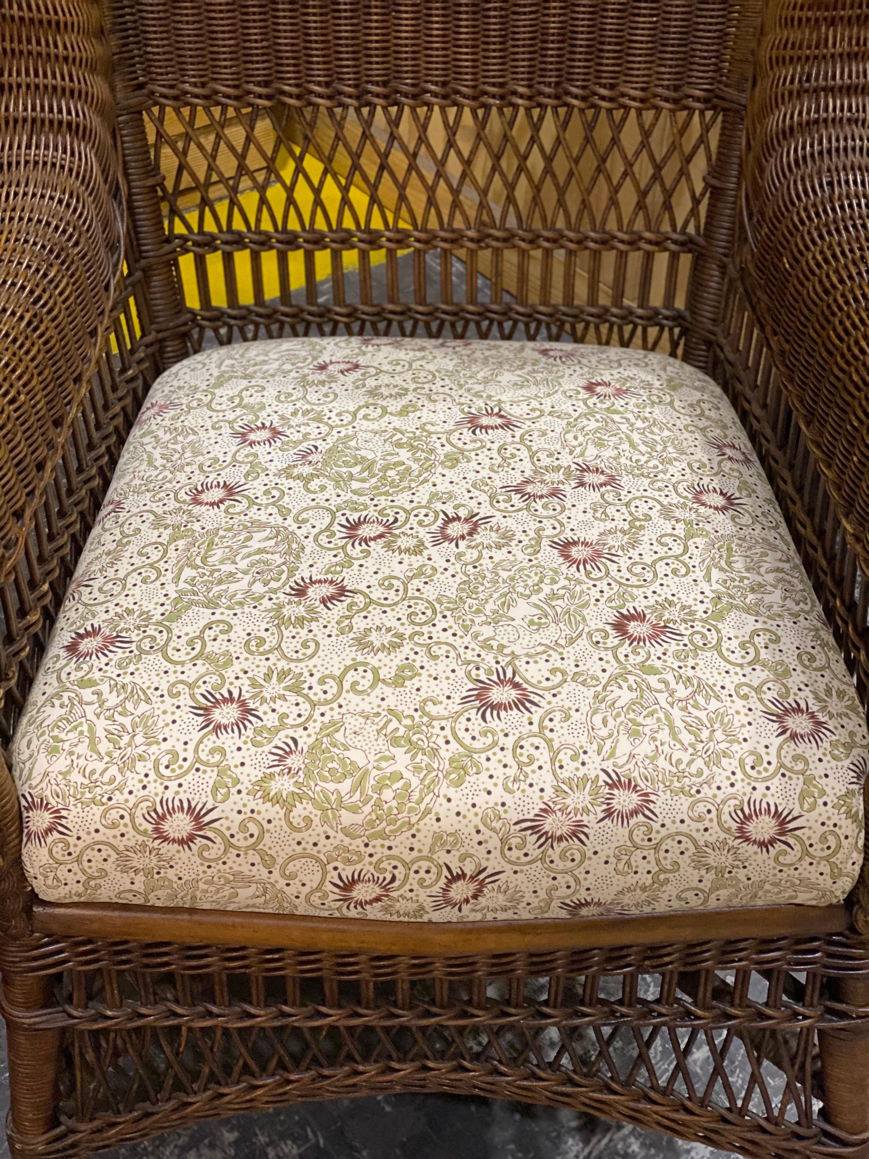 Ensemble de chaises longues en osier du début du 20e siècle, Heywood-Wakefield en vente 11