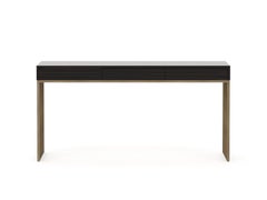 Art Deco style His console made with ebony and brass, Handmade by Stylish Club