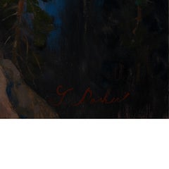 „His Domain“ Original-Ölgemälde eines Bärs von Greg Parker