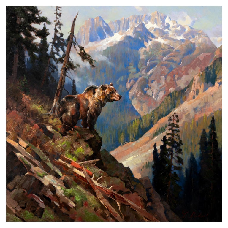 "His Domain" Original Oil Painting by Greg Parker For Sale at 1stDibs