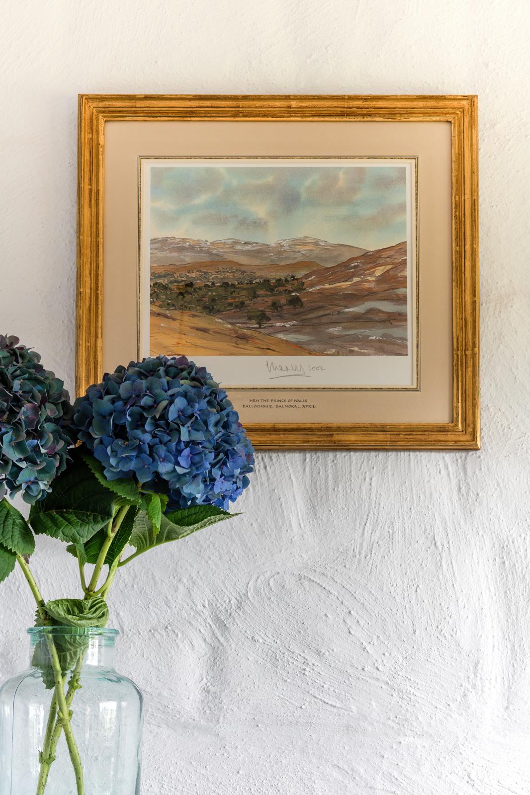 Ballochbuie, Balmoral, aprile - Litografia firmata, Royal Art, Scozia, foresta in vendita 1