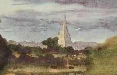 Tetbury Church - Signed Lithograph, Royal Art, king Charles, Cotswolds