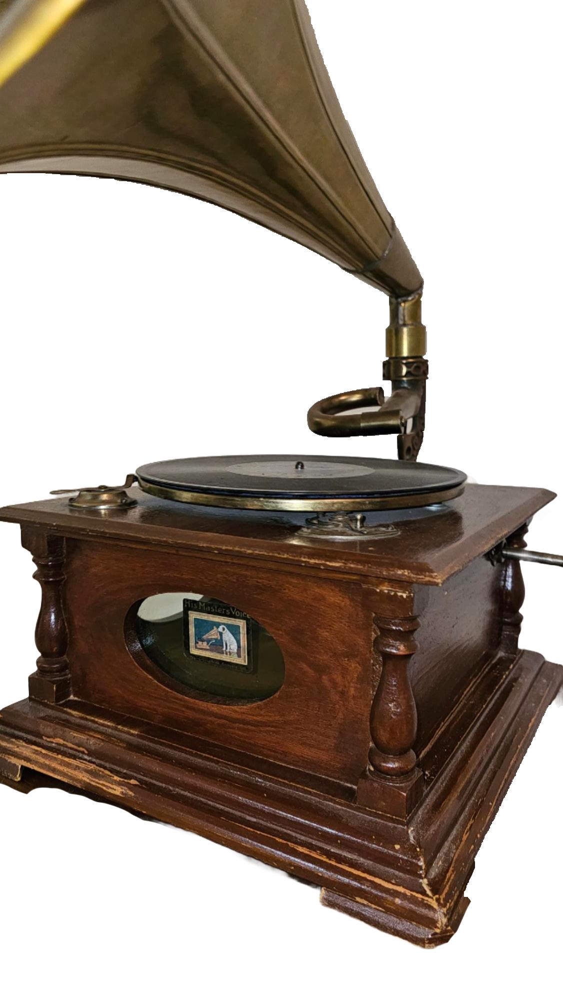 phonograph with horn