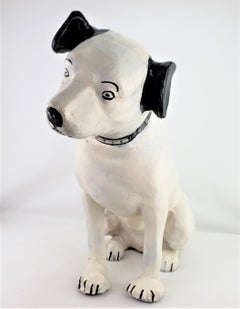 His Masters Voice Large Advertising Paper Mache RCA Store Display 'Nipper' Dog