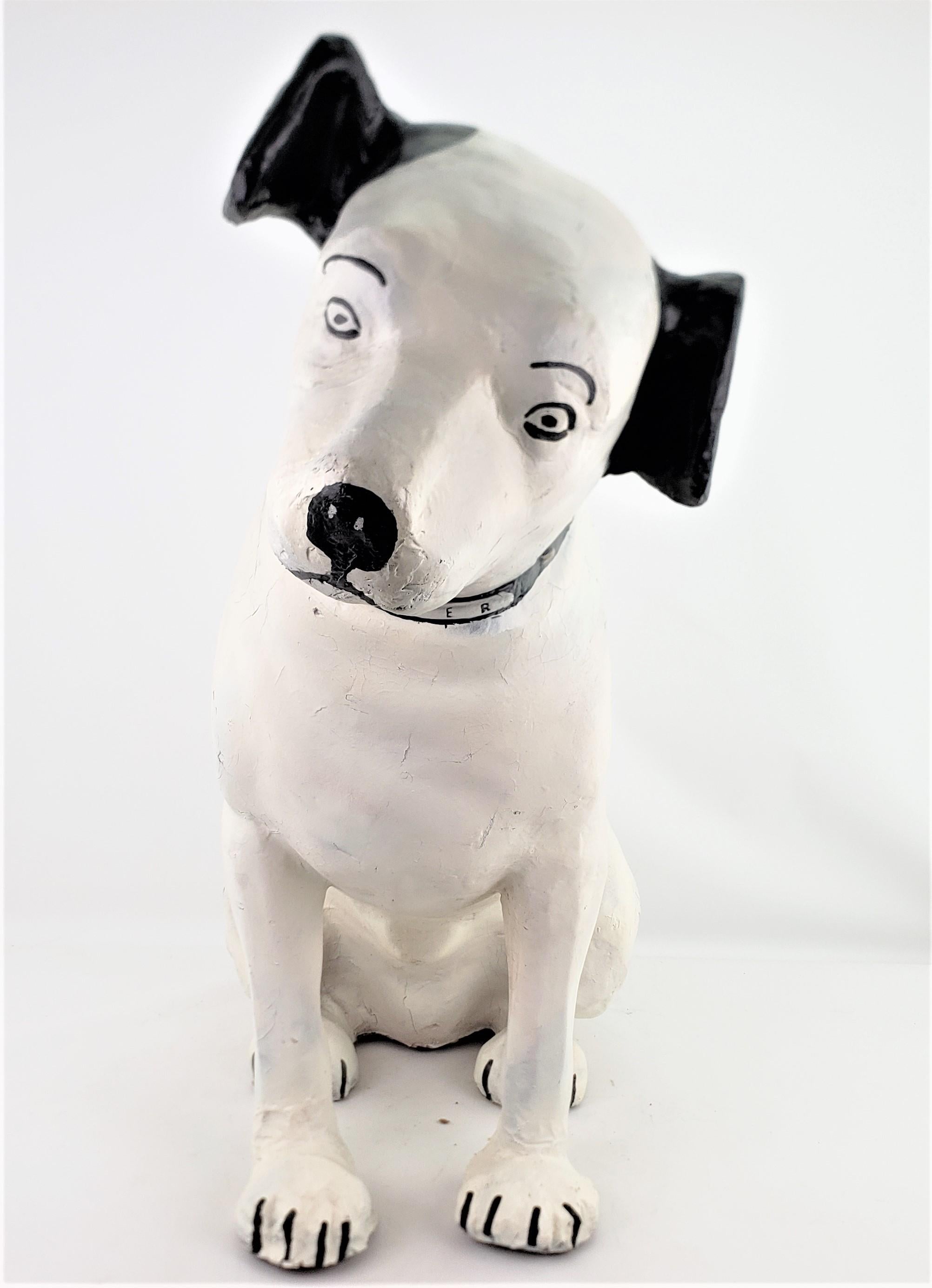 His Masters Voice Große Werbung Papier Mache RCA Store Display 'Nipper' Hund im Angebot 9