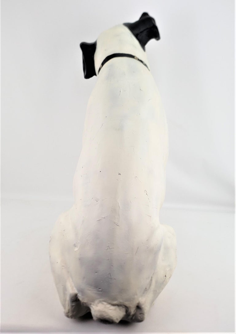 Molded His Masters Voice Large Advertising Paper Mache RCA Store Display 'Nipper' Dog For Sale