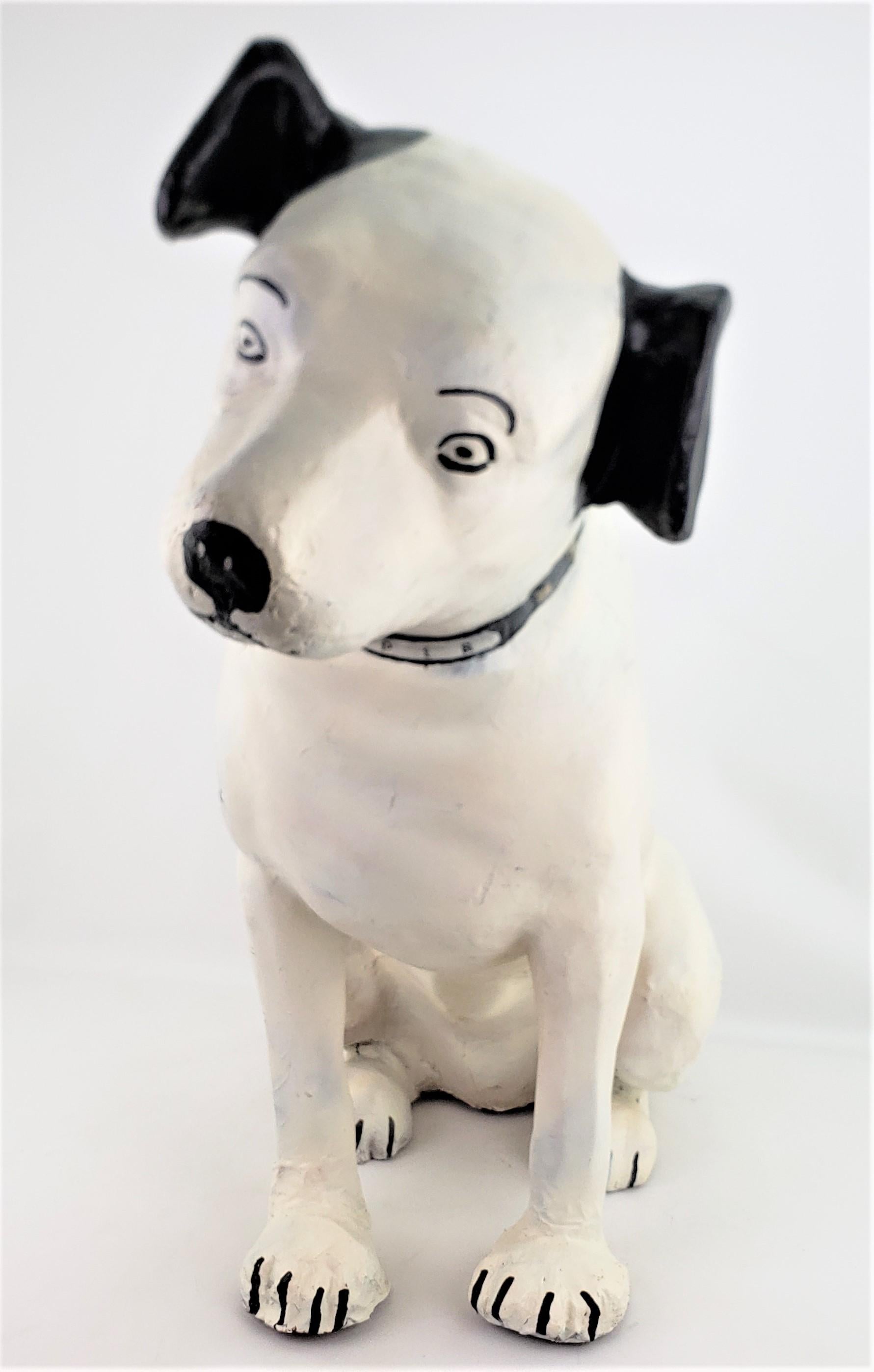 20ième siècle His Masters Voice - Grand chien en papier mâché « Nipper » publicitaire de la boutique RCA en vente