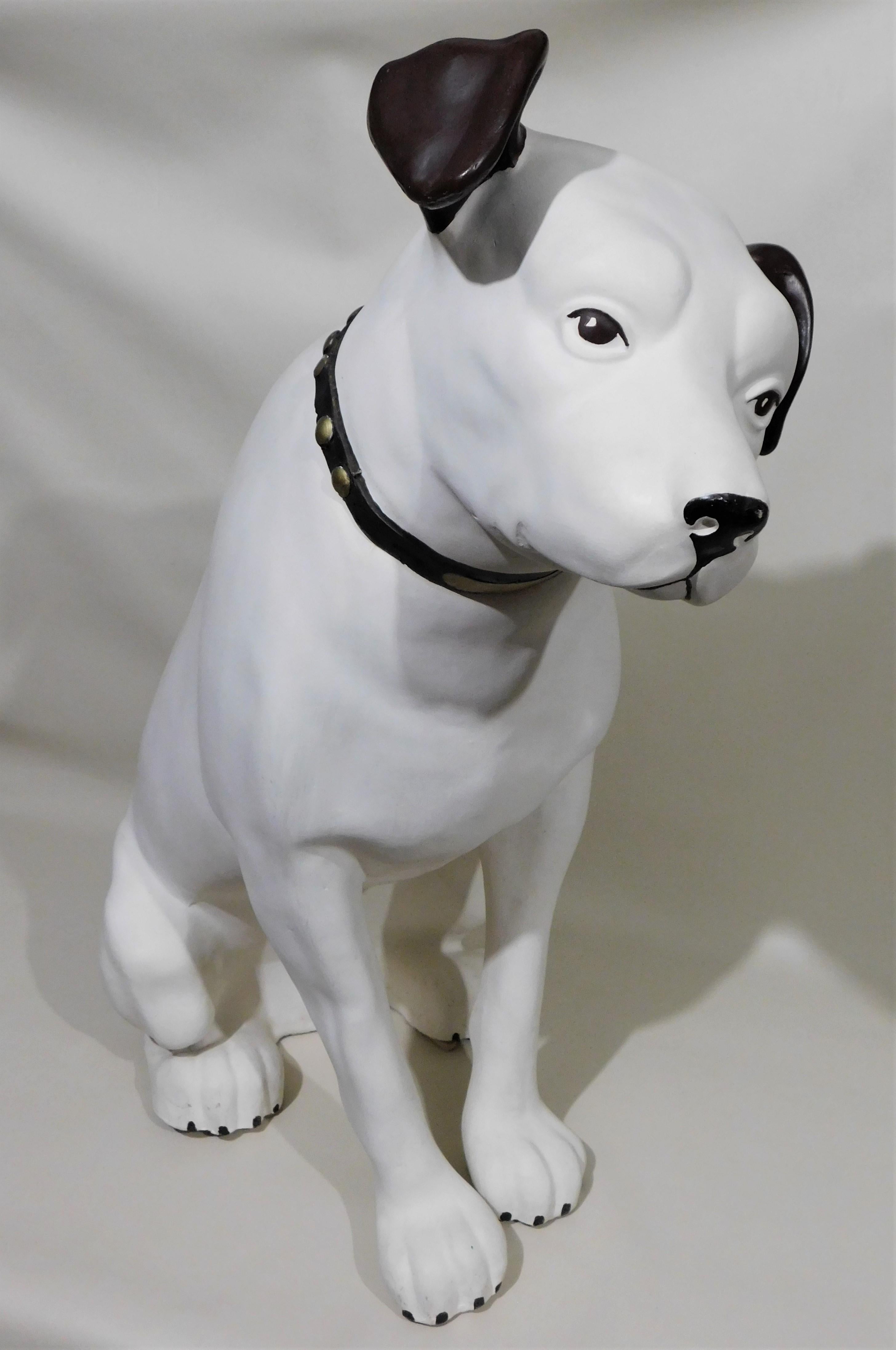 his master's voice dog statue