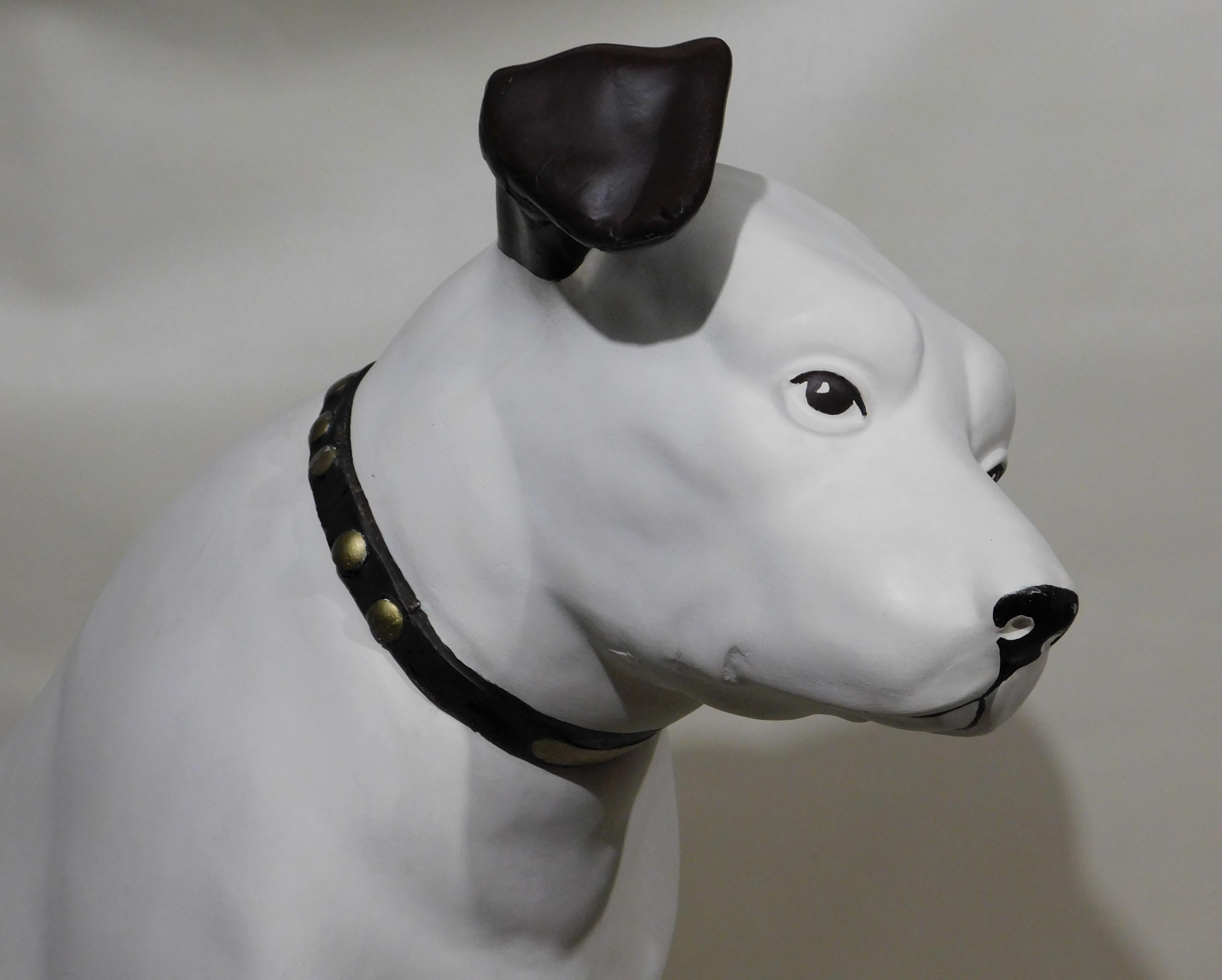 Victor His Master's Voice Nipper Dog Ceramic Figure 21cm 8.3 inch L Size F/S 