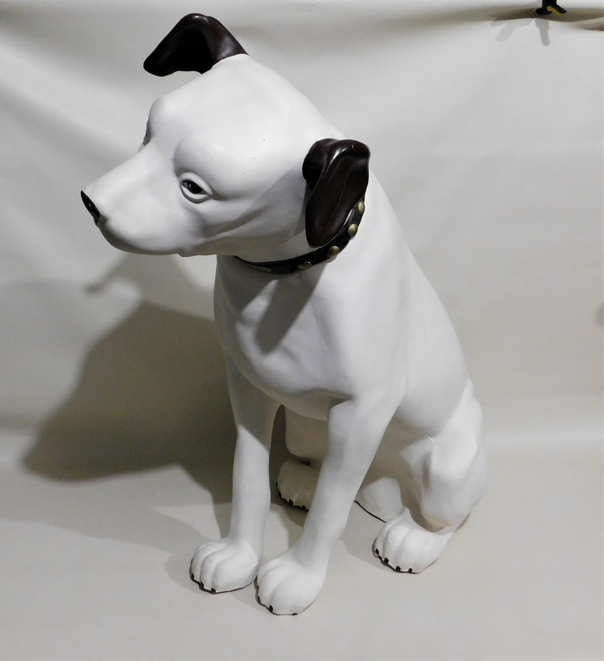 His Masters Voice Large Store Display 'Nipper' Hund Victor RCA Jack Russell (Kunststoff)