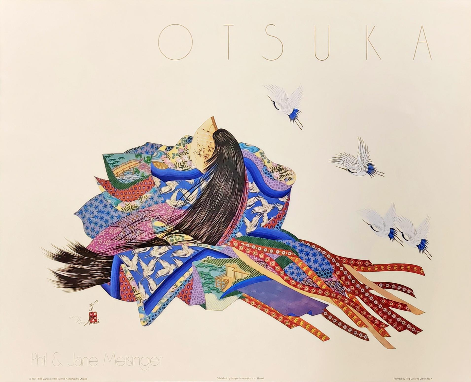Hisashi Otsuka Figurative Print - THE DANCE OF THE TWELVE KIMONOS