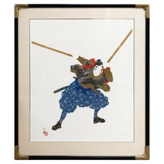 Hisashi Otsuka Miyamoto Musashi Signed Contemporary Japanese Samurai Print 2000s