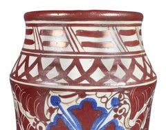 Vase en poterie Hispano- Moresque