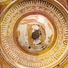 Hispano-Moresque Ceramic Charger, 16th Century Glazed Pottery