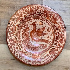 Hispano Moresque Copper Lustre Charger, 17th century