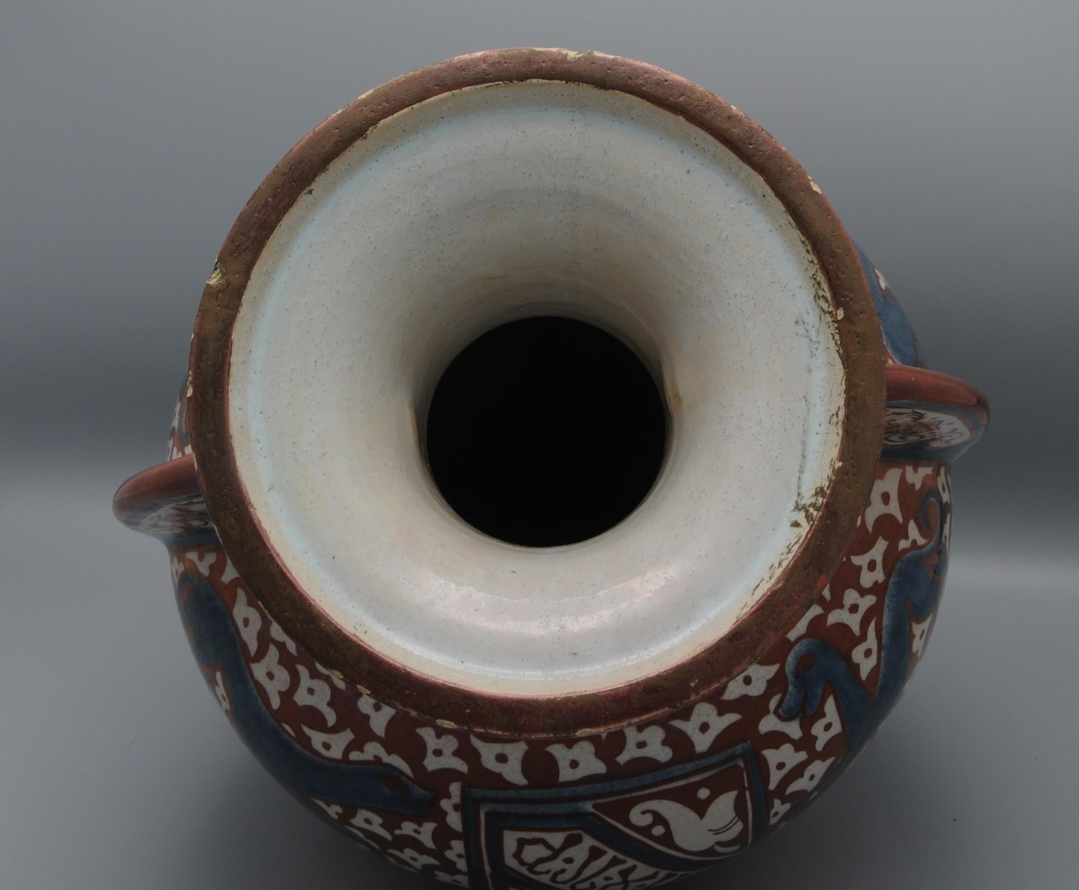 Hispano Moresque Lüsterware Alhambra-Vase – Valencia, frühes 20. Jahrhundert im Angebot 3