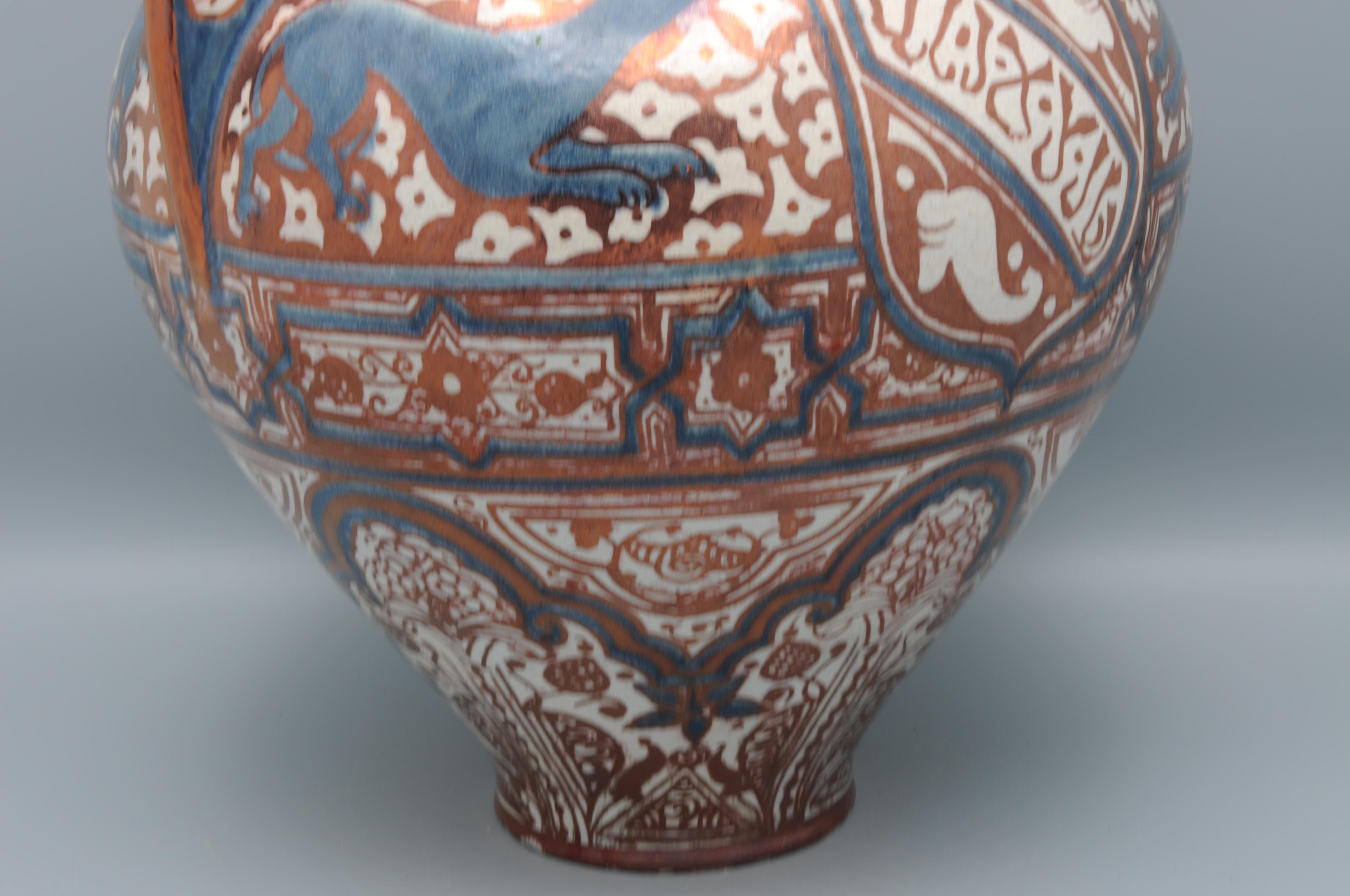 Hispano Moresque Lüsterware Alhambra-Vase – Valencia, frühes 20. Jahrhundert (Glasiert) im Angebot