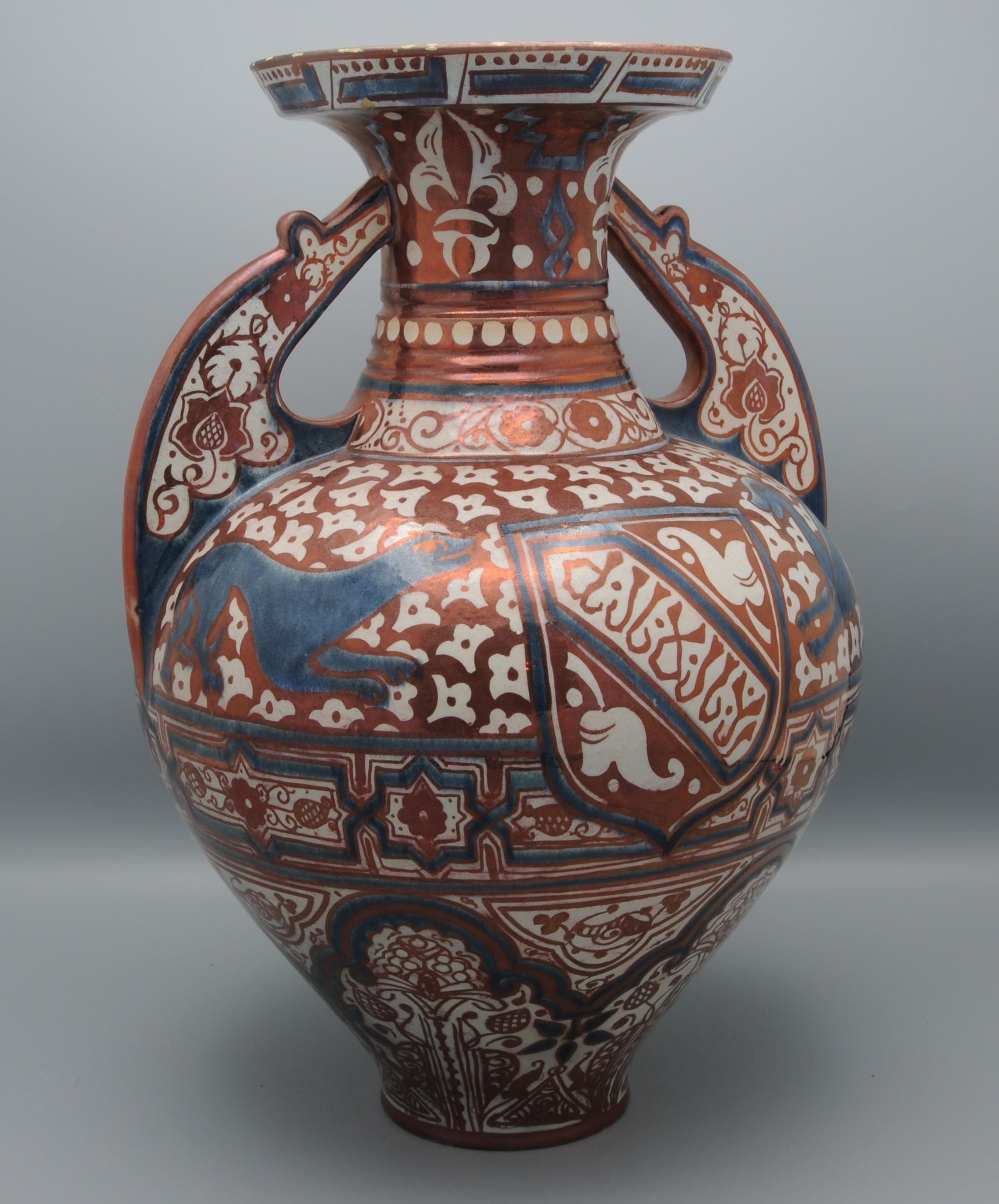 Hispano Moresque Lüsterware Alhambra-Vase – Valencia, frühes 20. Jahrhundert im Angebot 1