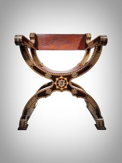 Hispano-Moresque Style Nazarí Armchair XIX TH ARABIC ISLAMIC