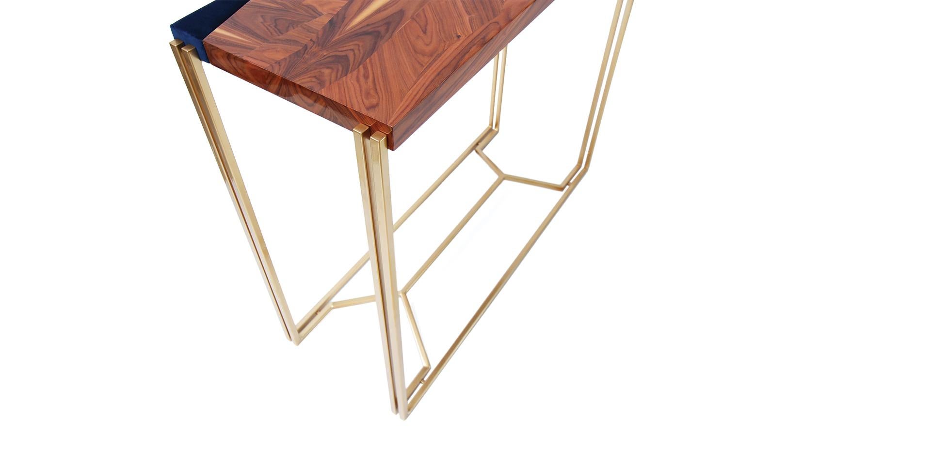 Veneer Hissan Arabi Console Table by Alma De Luce For Sale