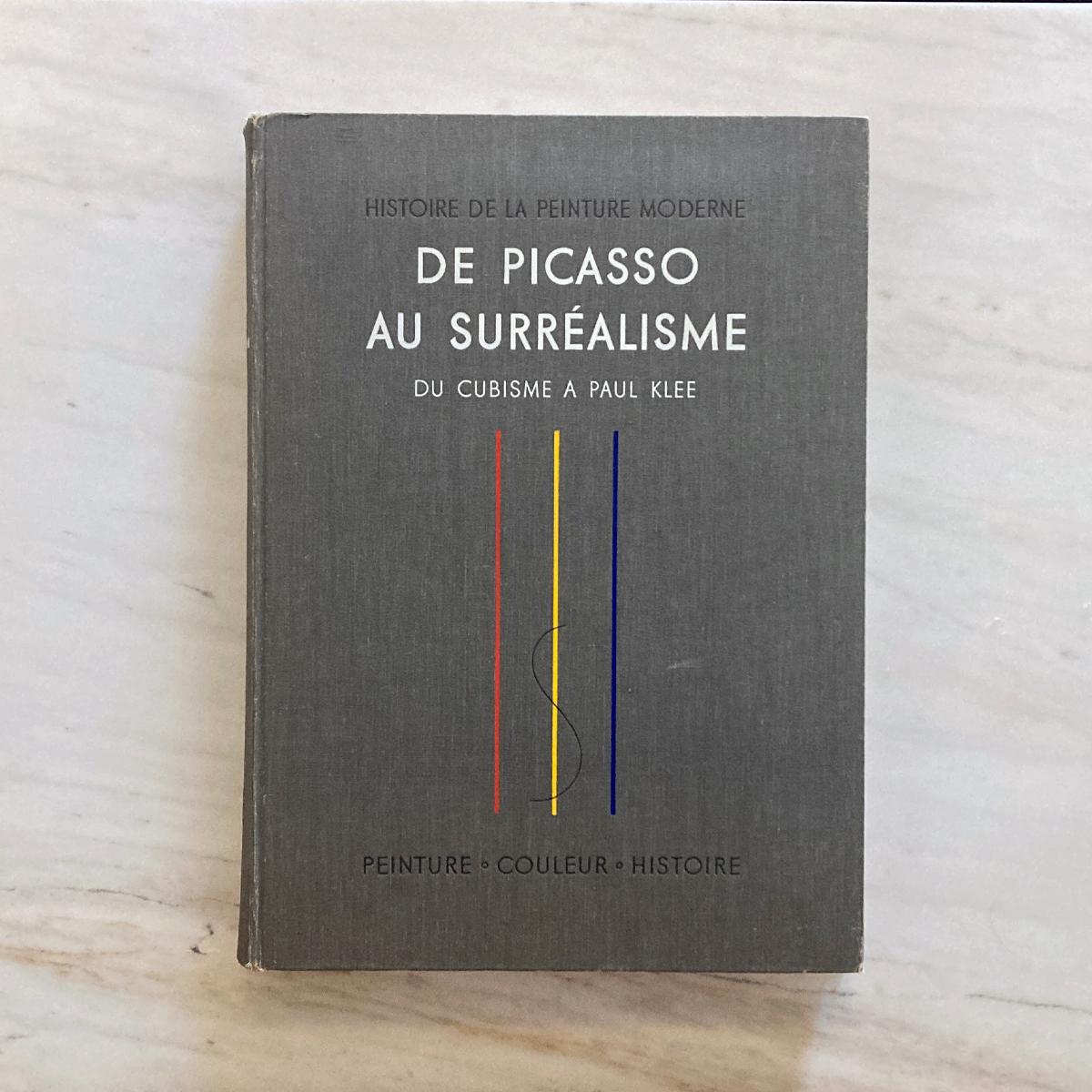 Histoire de la Peinture Moderne- de Picasso au Surrealisme- du Cubisme a Paul Klee. Hardcover, text in French. Printed in Geneva, 1950.

Stunning compilation of artworks from the period, full color plates, see photos. Many artists featured,