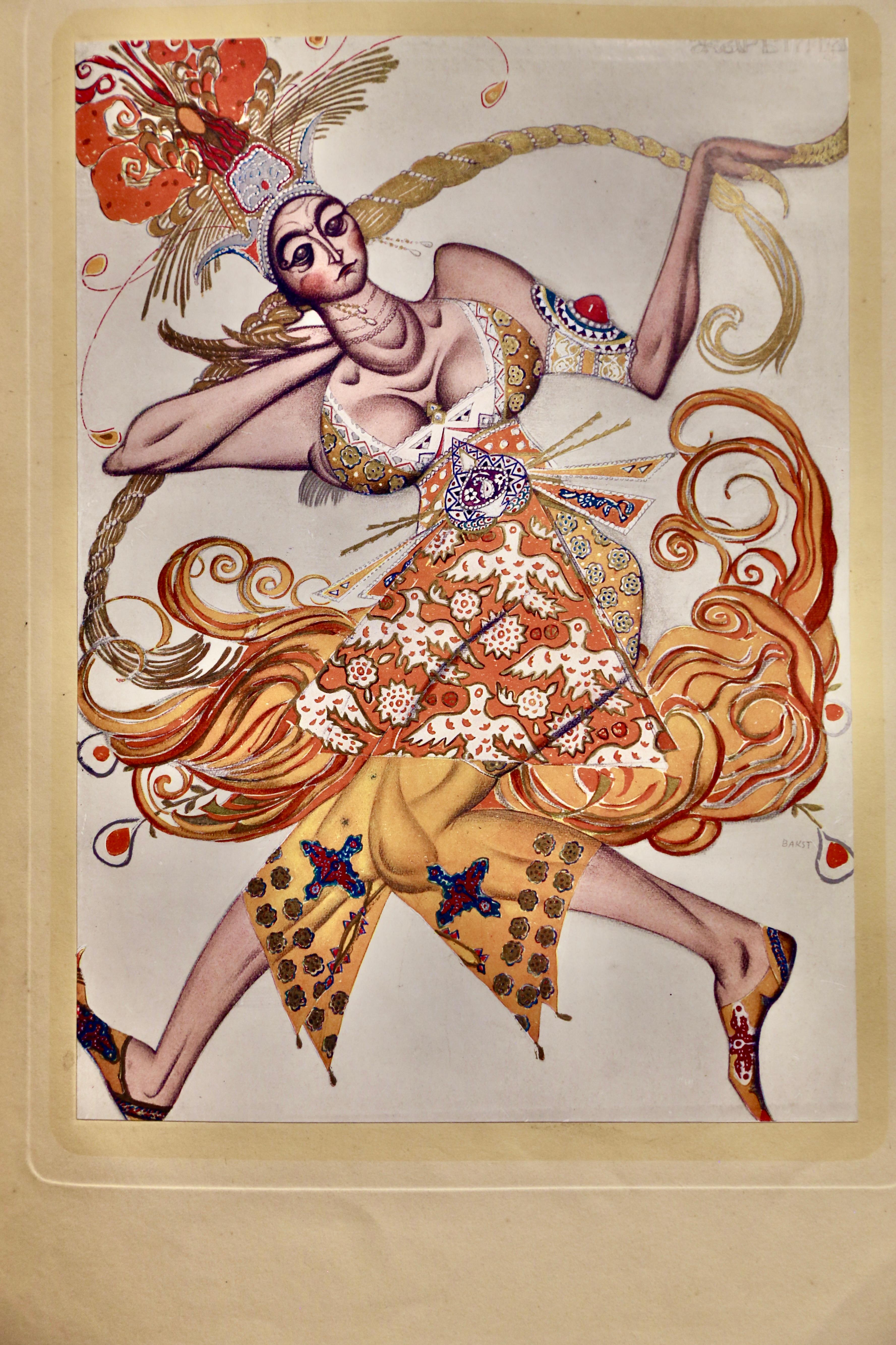 Histoire de Leon Bakst Rare French 1924 Edition #94 of 345 Ballet Russes designs For Sale 8