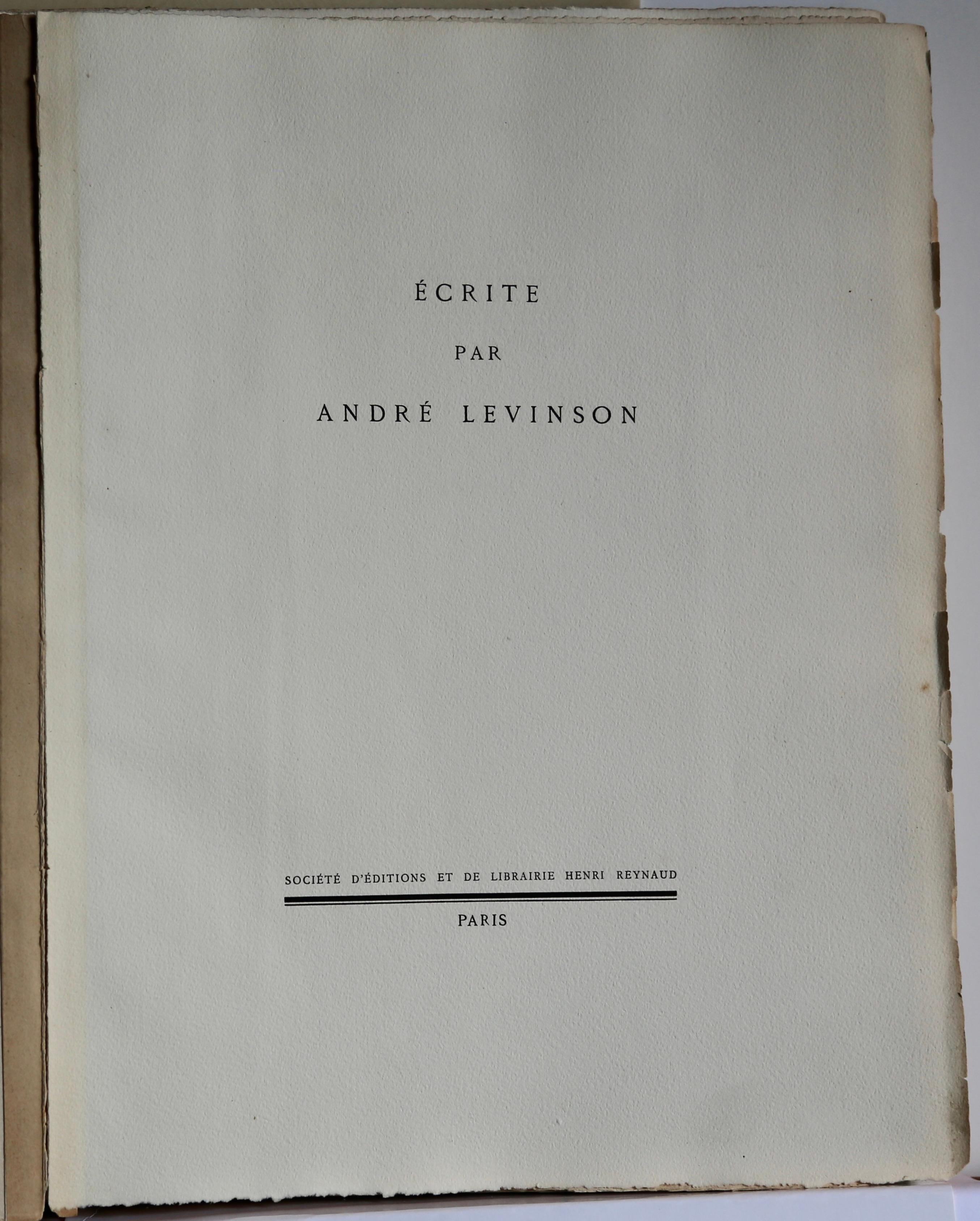 Paper Histoire de Leon Bakst Rare French 1924 Edition #94 of 345 Ballet Russes designs For Sale