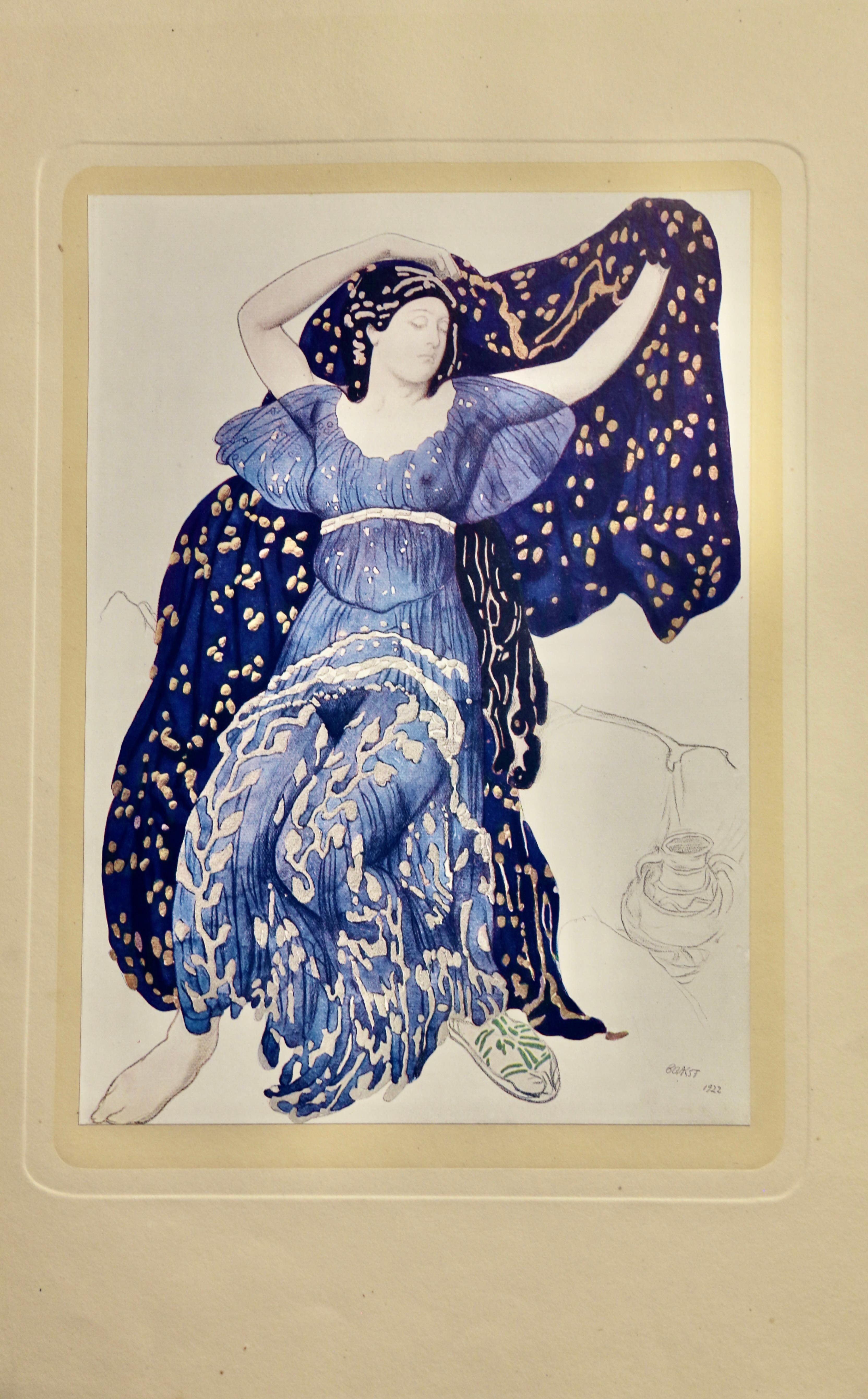 Histoire de Leon Bakst Rare French 1924 Edition #94 of 345 Ballet Russes designs For Sale 3