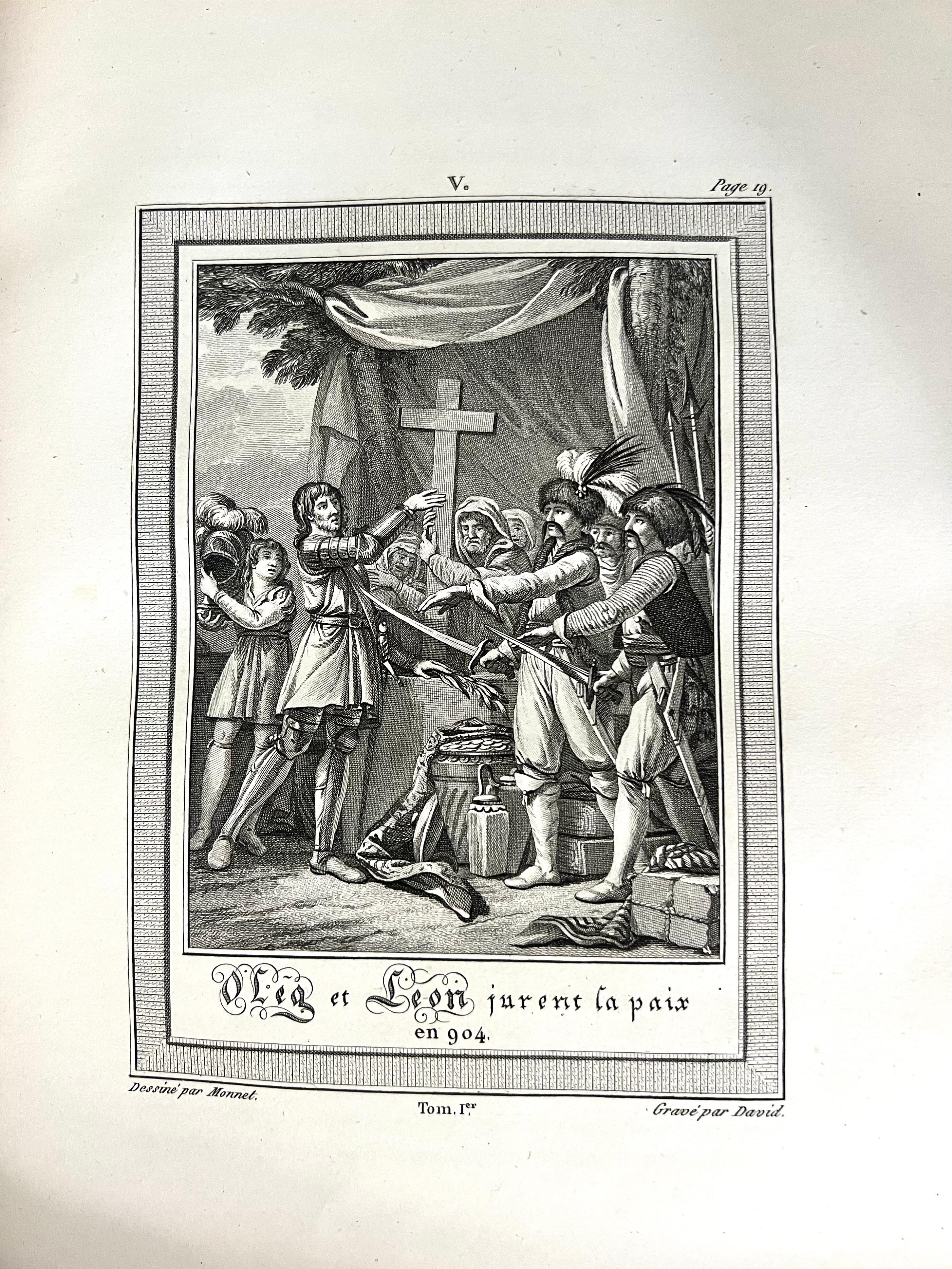 Histoire De Russie Pubblicato nel 1797 con 36 tavole incise da E.A. A. David in vendita 5