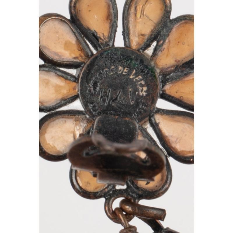 Histoire De Verre Earrings with Glass Paste For Sale 3