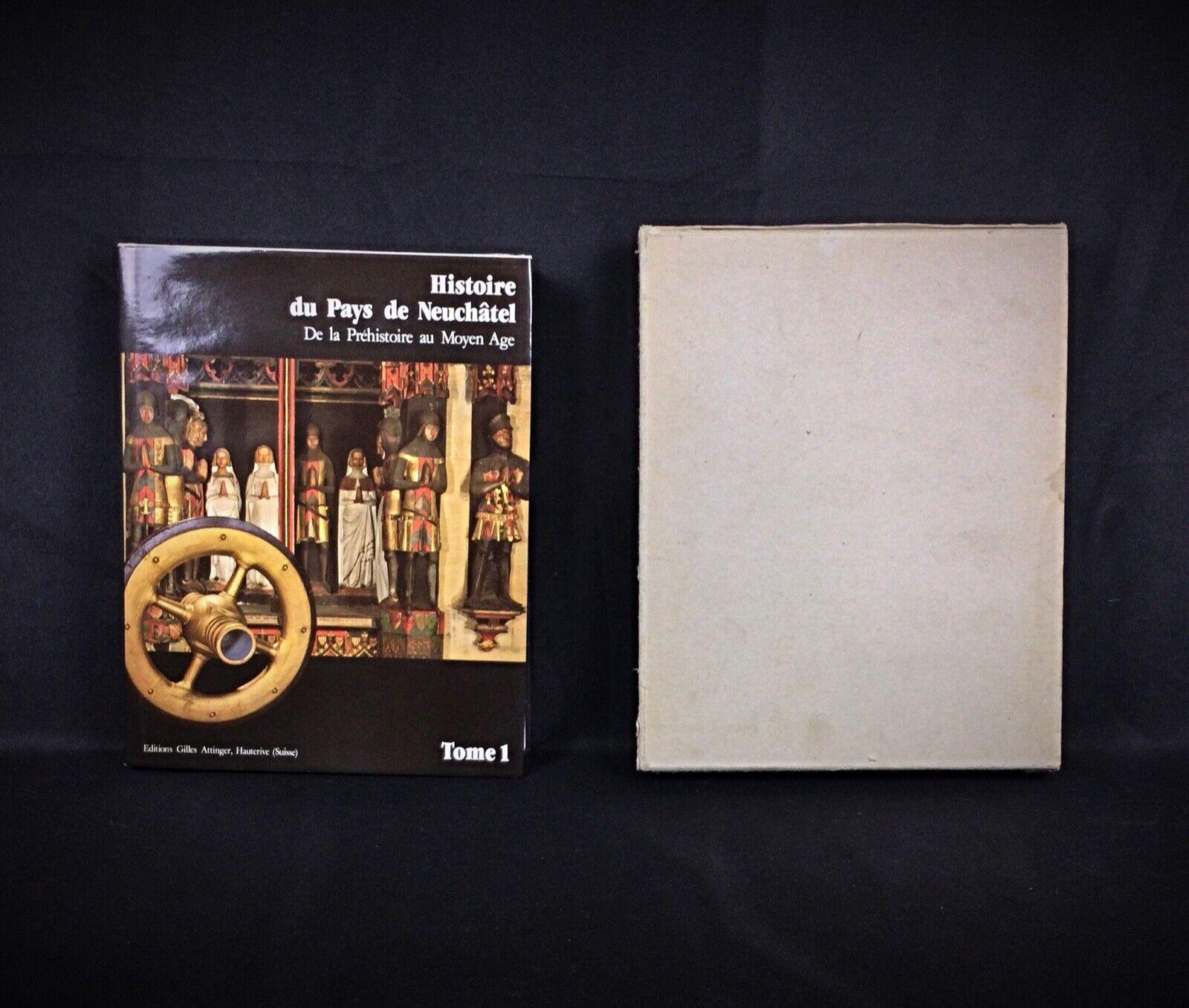 XX secolo Storia del paese di Neuchâtel dalla Preistoria al Medioevo Volume 1- 2Y108 in vendita