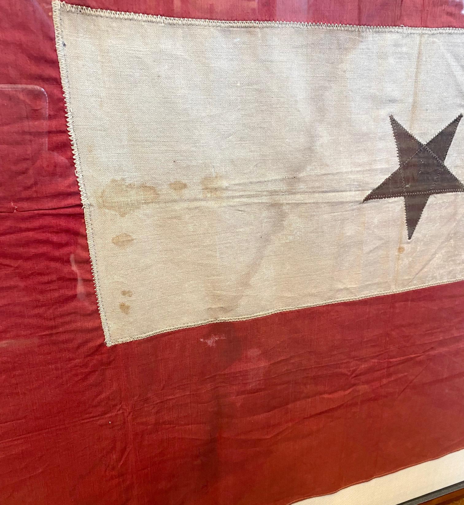 Linen Historic American Blue Star Flag, circa 1917