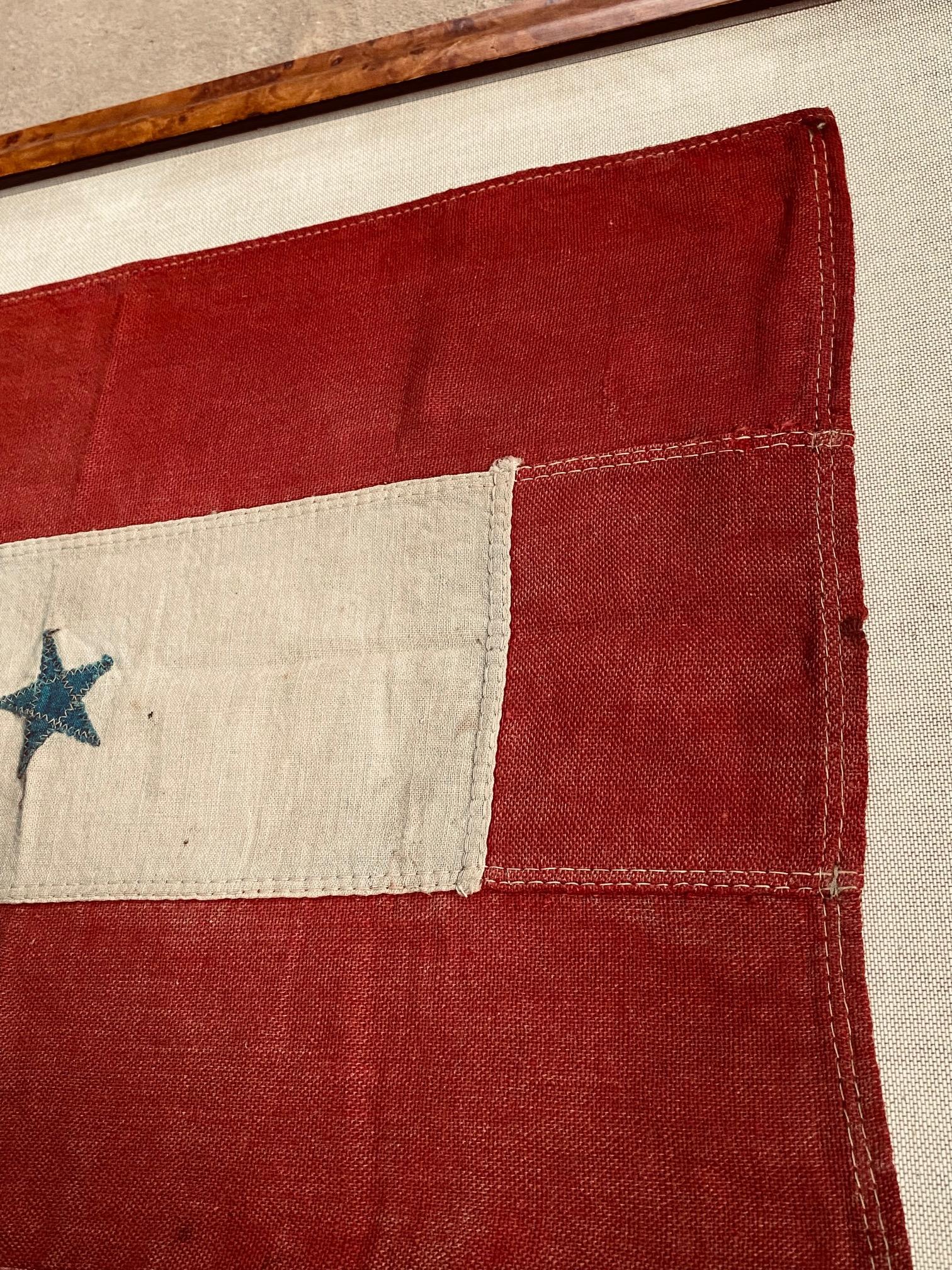 Hand-Crafted Historic American Blue Star Flag, circa 1917