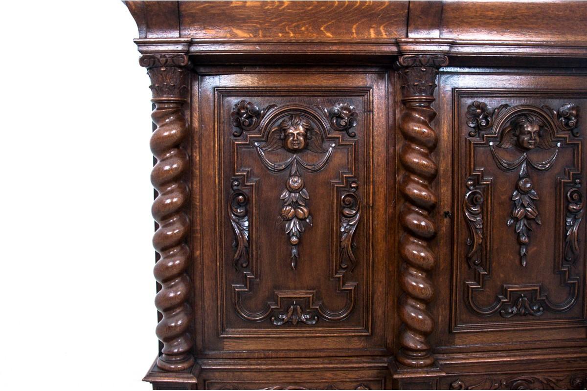 Oak Historic Antique Cabinet from Around 1900 For Sale