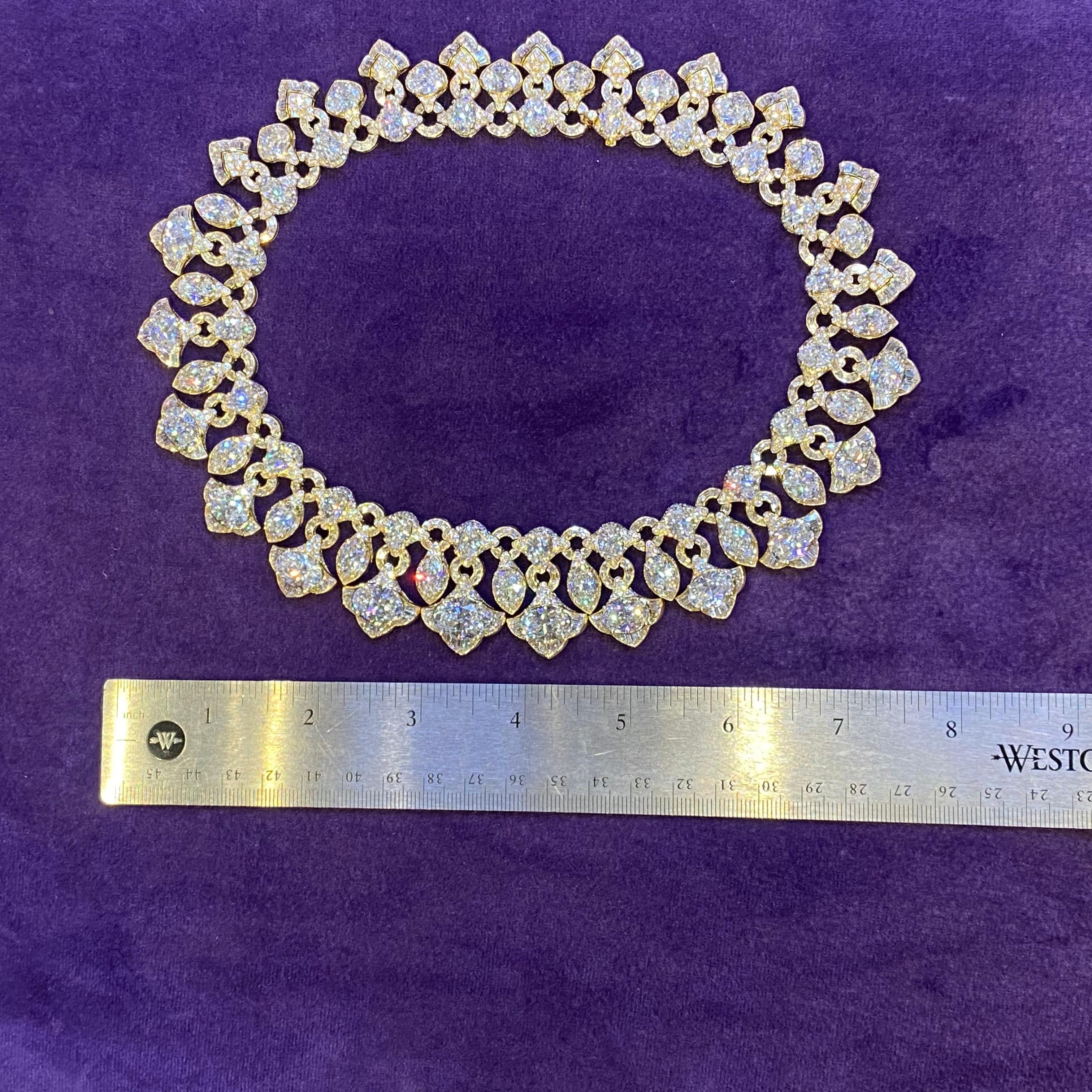 Historisches Bvlgari Diamant-Halskette & Ohrringe Set  im Angebot 7
