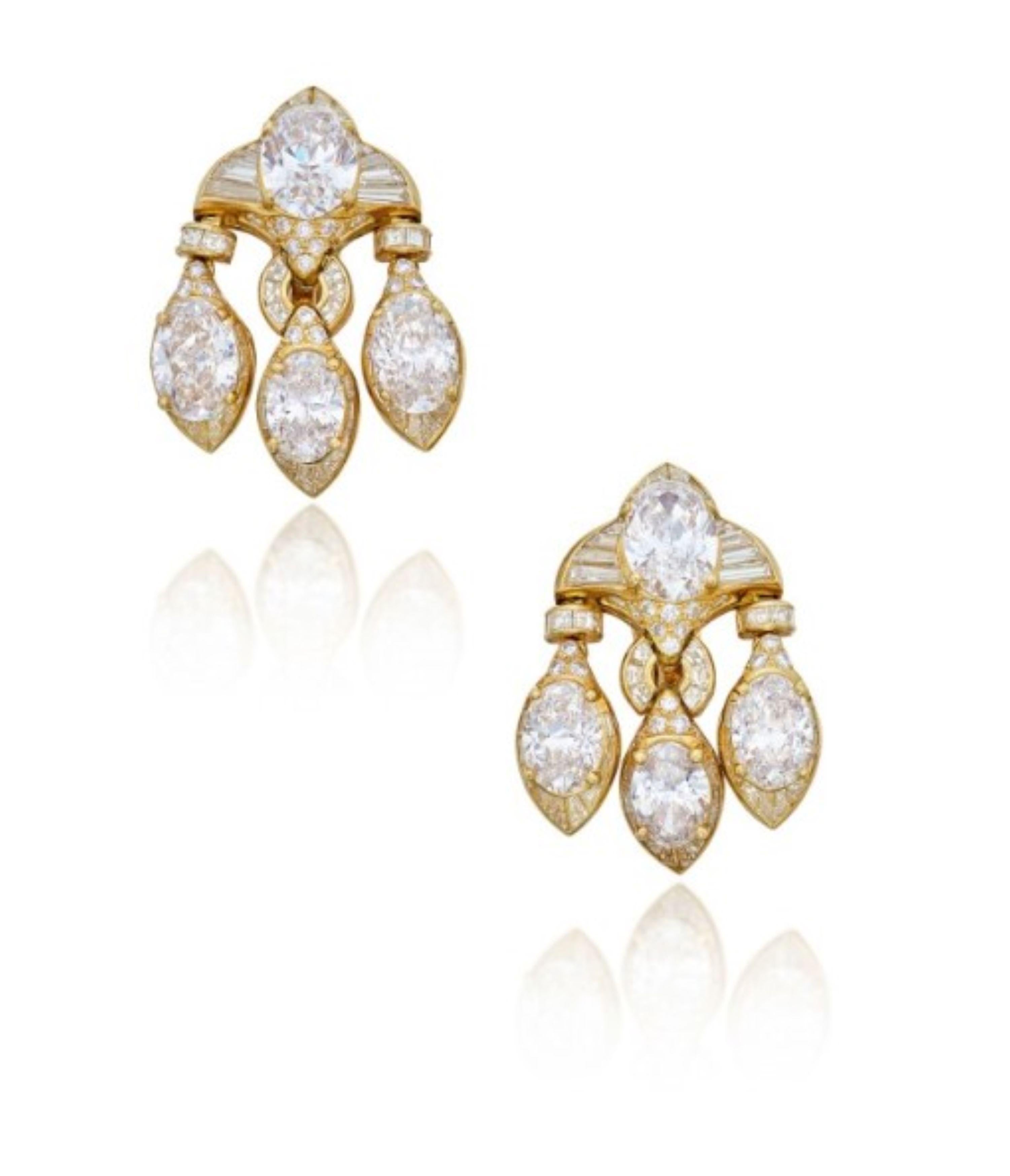 Historic Bvlgari Diamond Necklace & Earrings Set  1