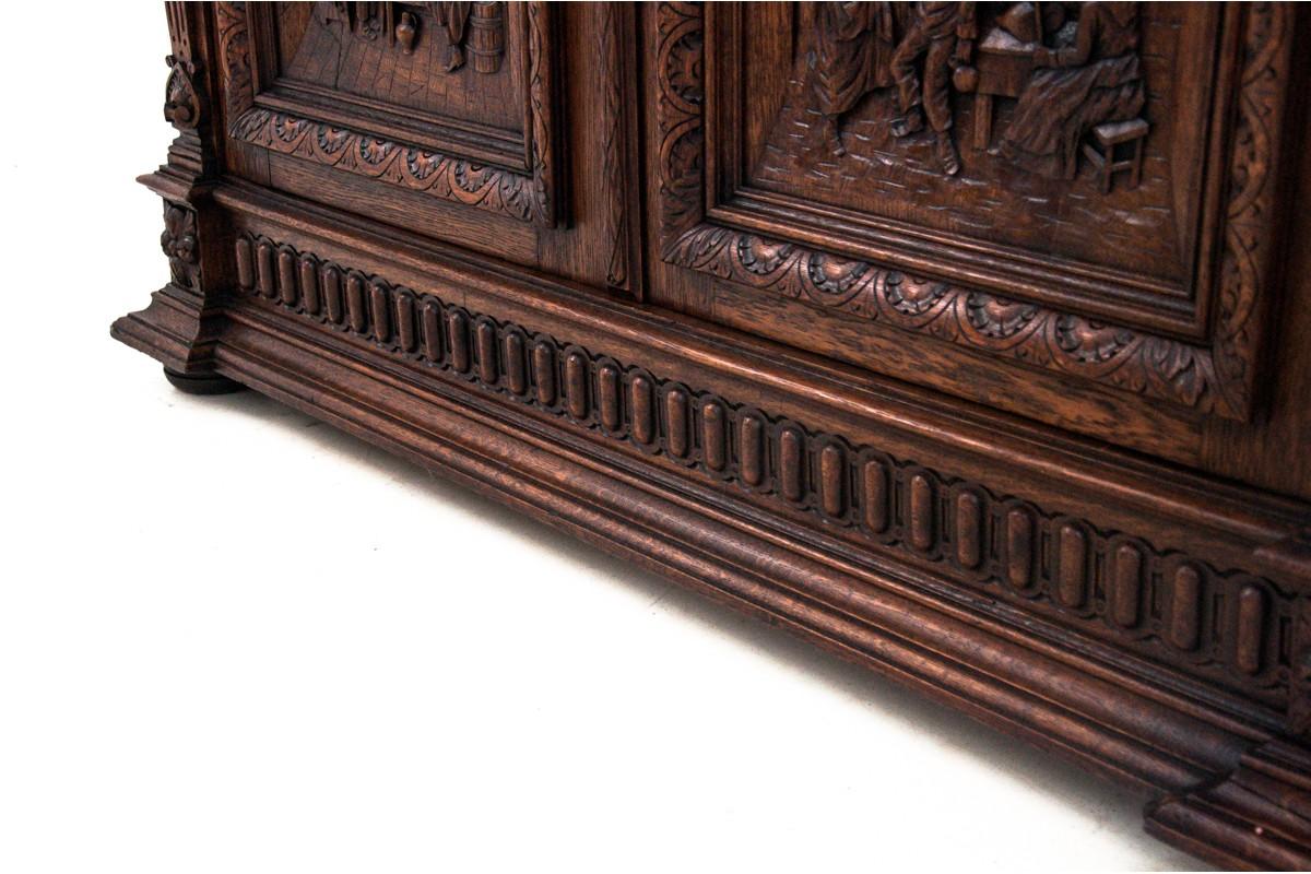 Louis Philippe Historic Carved Cupboard, France, circa 1880