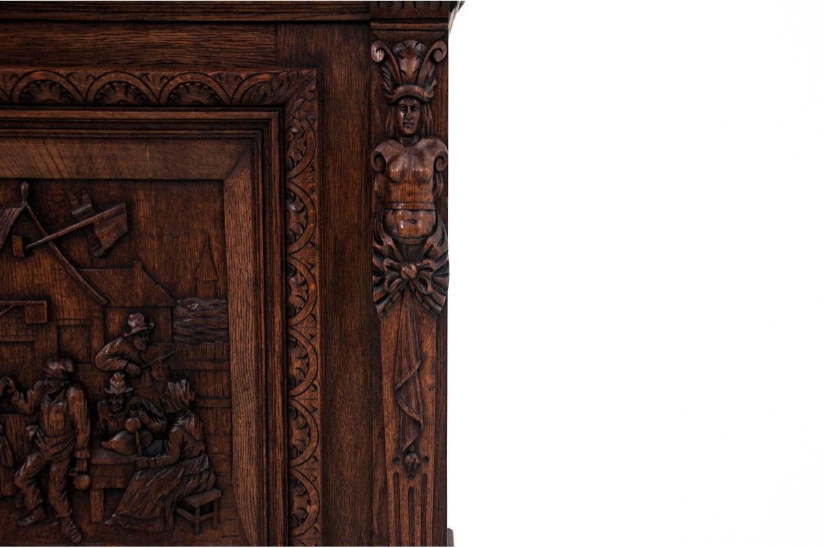 Late 19th Century Historic Carved Cupboard, France, circa 1880