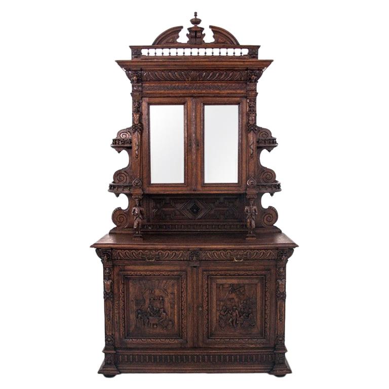 Historic Carved Cupboard, France, circa 1880