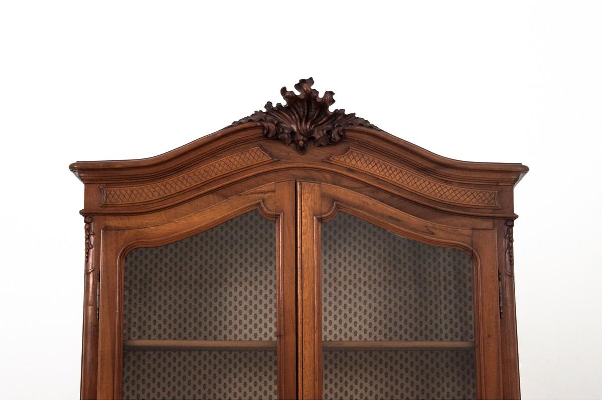 Walnut Historic Display Vitrine, France, circa 1900 For Sale