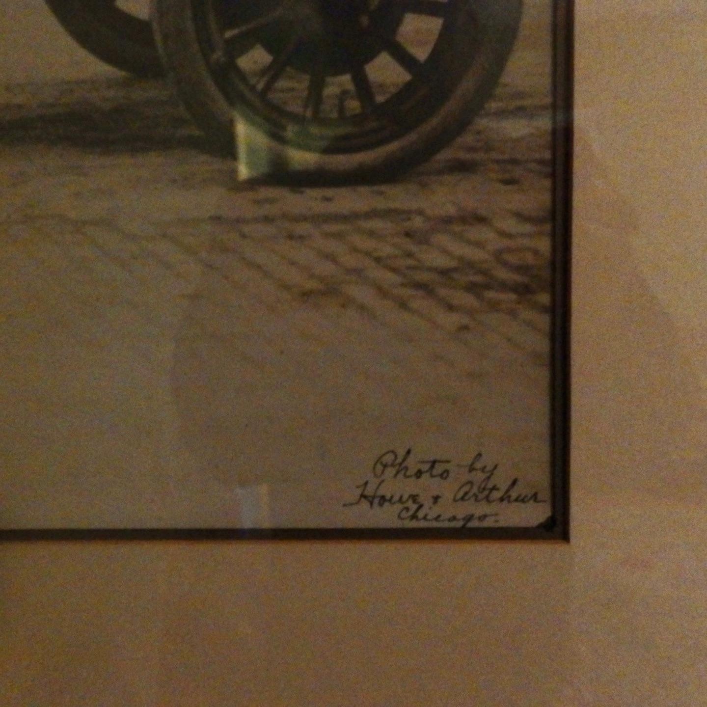 Historisches Foto eines frühen Rennwagens (amerikanisch) im Angebot
