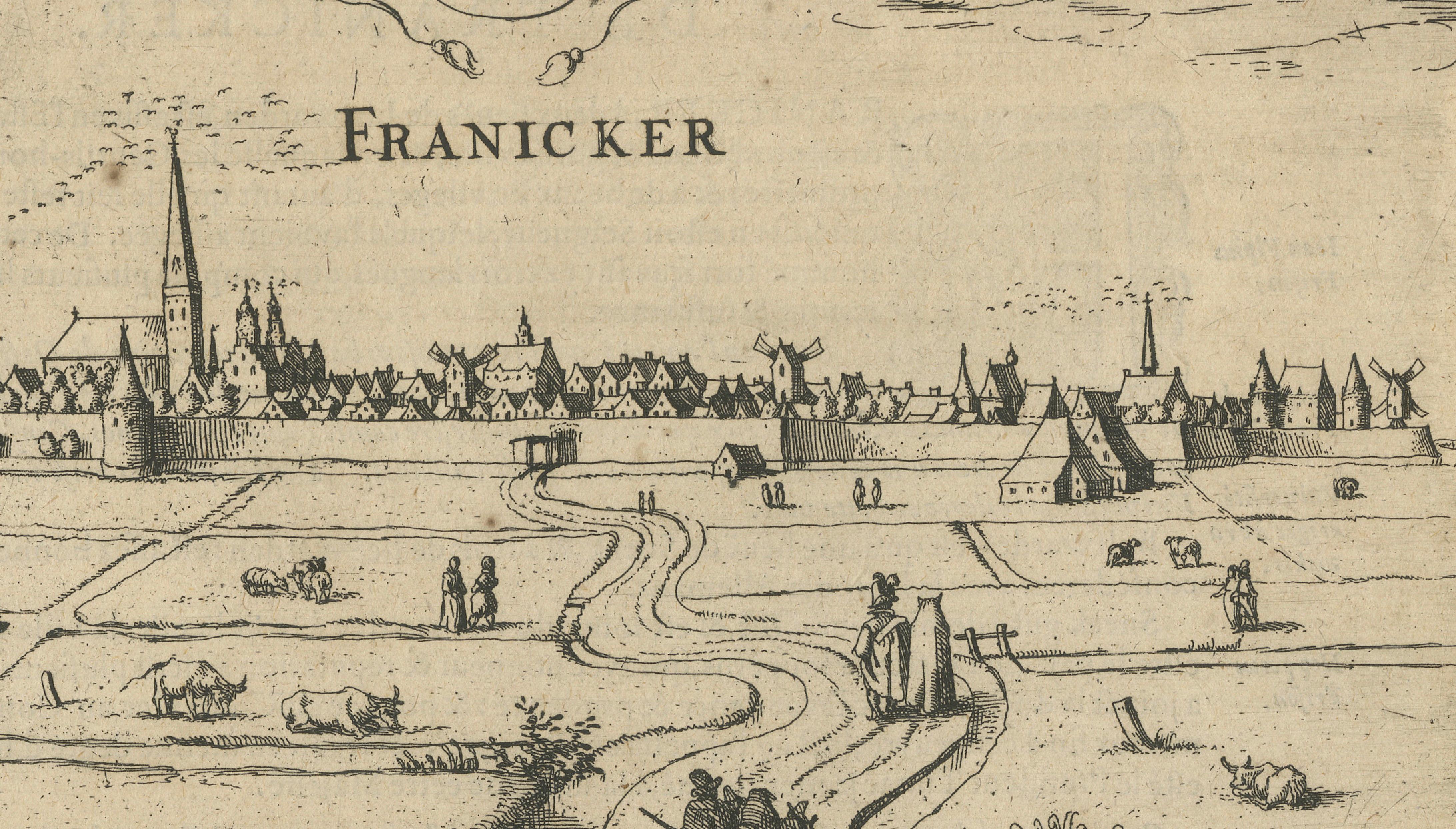 Historic Franeker, a Scholar's City — Frisian City View from Guicciardini, 1613