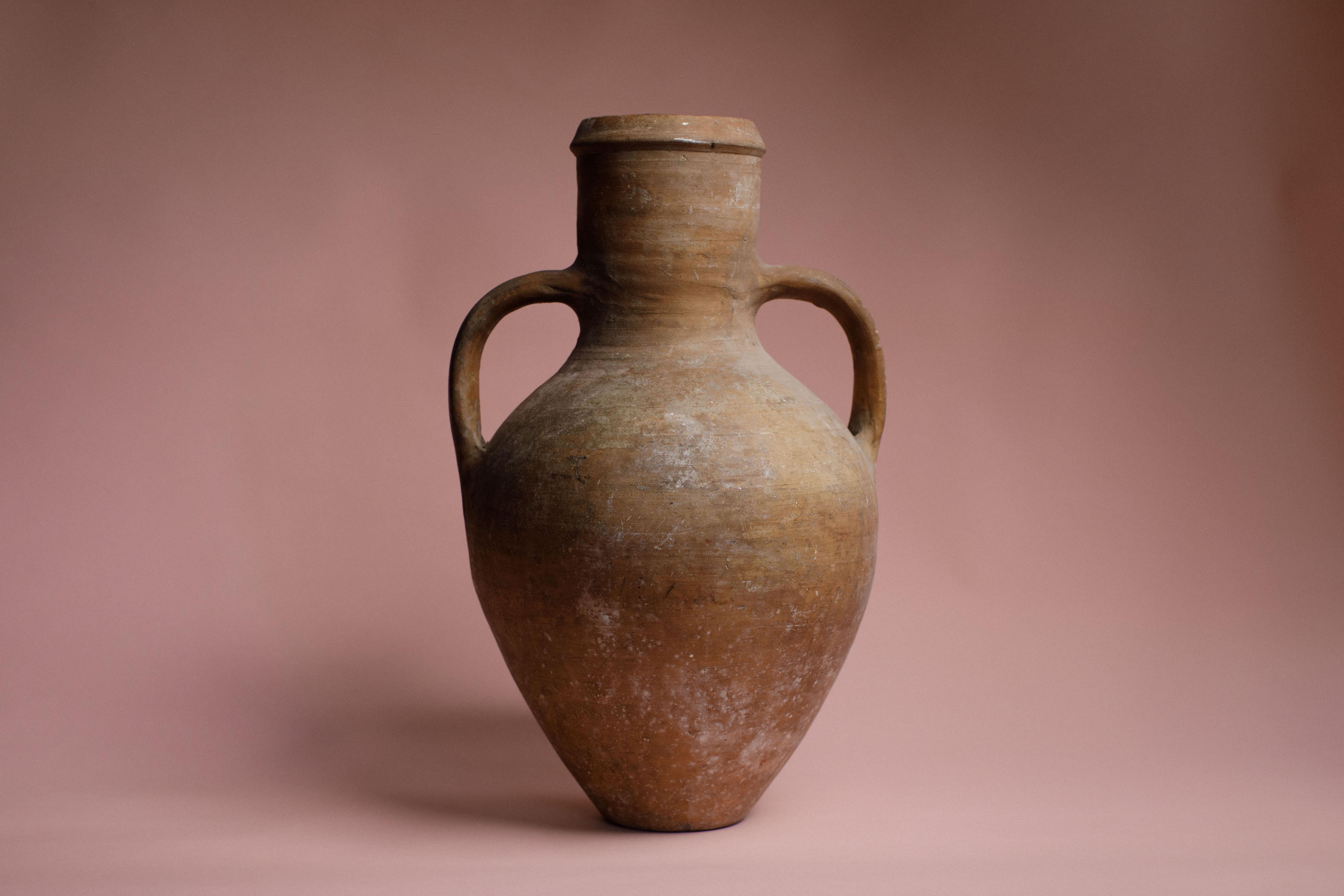 Historischer antiker Hitay-Tontopf - Vintage Terracotta Amphora 2