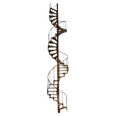 Historic Industrial Iron Spiral Staircase from Boeing's Iconic Plant 2