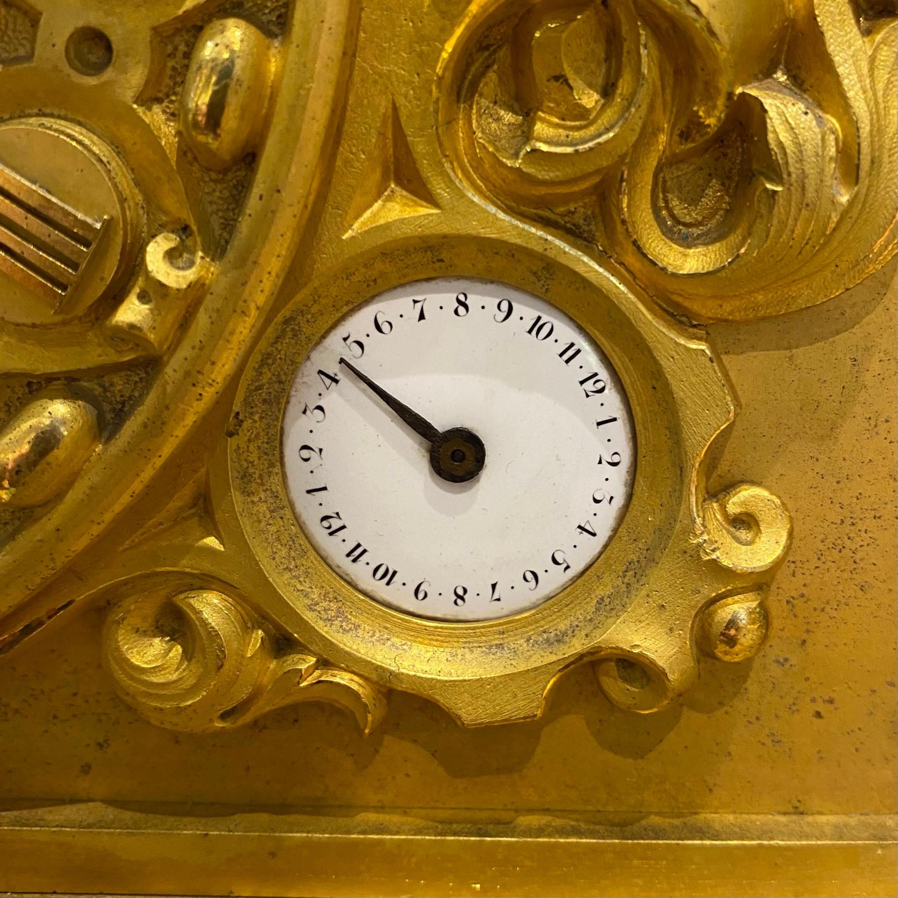 Historic King Louis Philippe Ormolu Bronze Mantel Clock, Circa 1838 For Sale 8