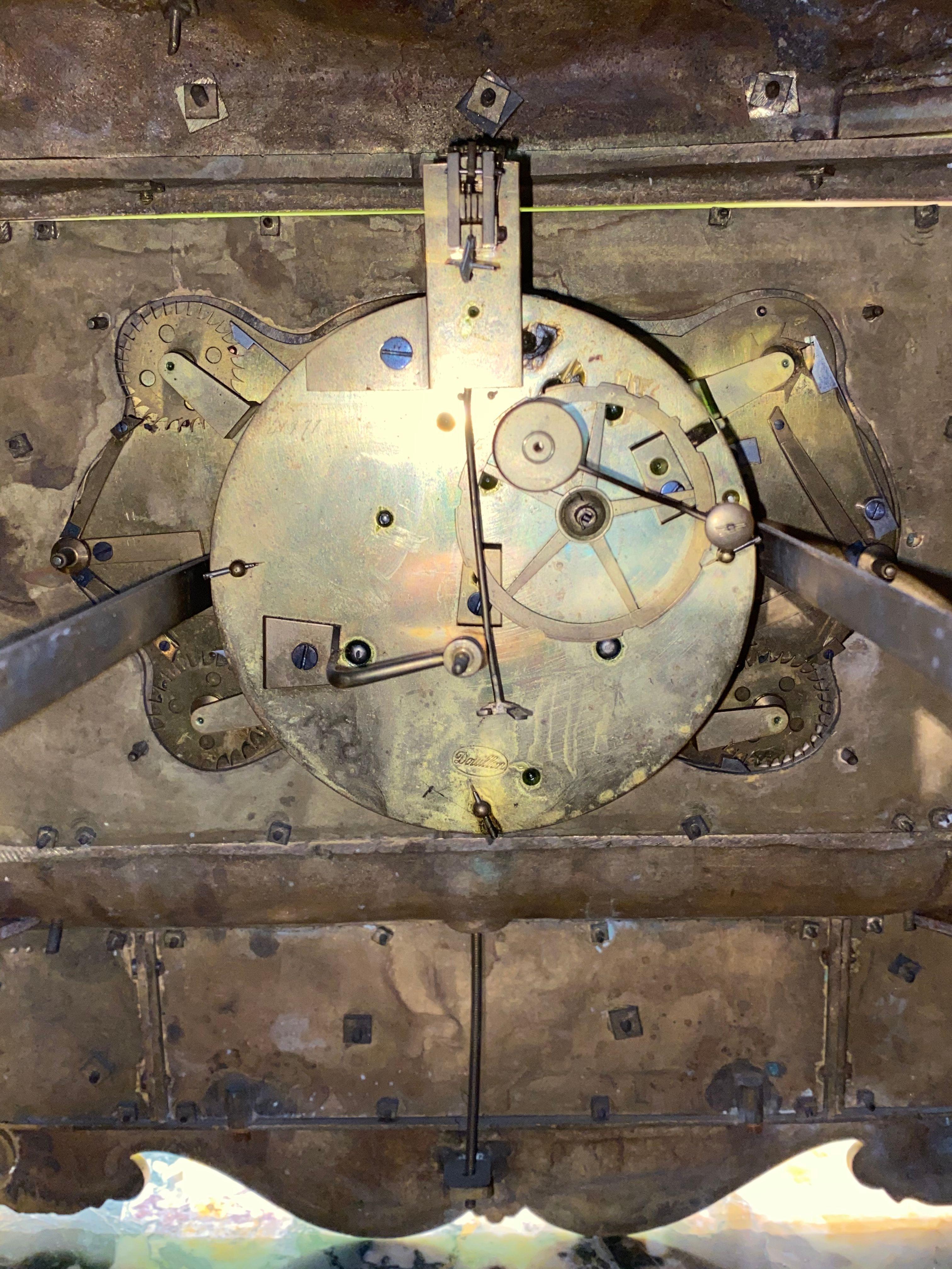 Historic King Louis Philippe Ormolu Bronze Mantel Clock, Circa 1838 For Sale 12